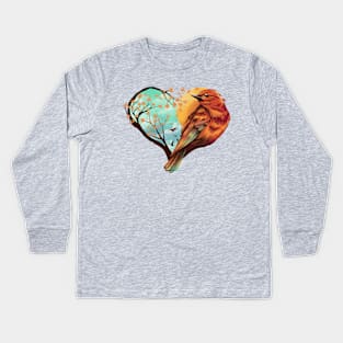 Love Bird Kids Long Sleeve T-Shirt